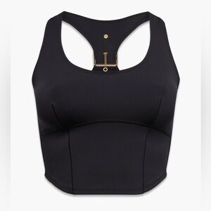 Savage x Fenty New with Tag Body Flaunt Racerback Cropped Tank - Medium in Black